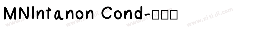 MNIntanon Cond字体转换 MNIntanon Cond字体转换